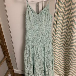 Lulu's Light Sage Green Lace Tiered Maxi Dress